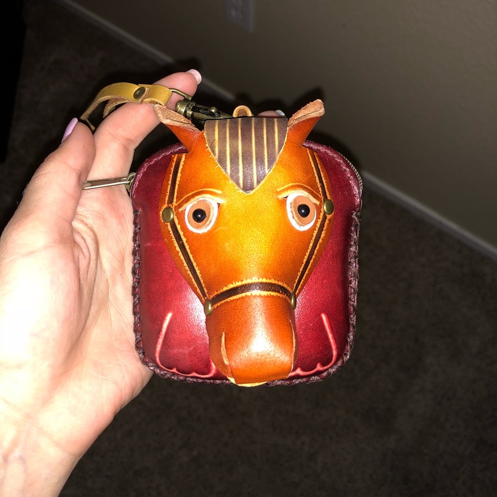 🚫SOLD🚫leather horse coin purse